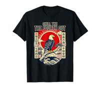 Chill The Fourth Out Retro Eagle Patriot T-Shirt