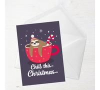 Chill This Christmas Greetings Card - Standard Card