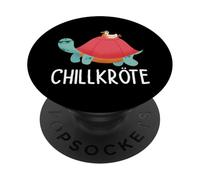 Chill toad funny turtle motif for real chillers PopSockets Adhesive PopGrip