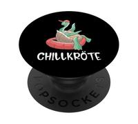 Chill toad funny turtle motif for real chillers PopSockets Adhesive PopGrip