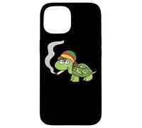 Chill Toad Turtle Smokes Grass Marijuana Cannabis Stoner Case for iPhone 15