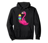 Chill Tropical Bird Sweet Scoops Summer Vibes Pullover Hoodie