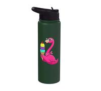 Chill Tropical Bird Sweet Scoops Summer Vibes Stainless Steel Insulated Water Bottle