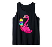 Chill Tropical Bird Sweet Scoops Summer Vibes Tank Top