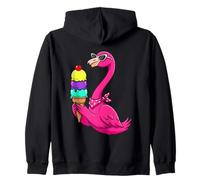 Chill Tropical Bird Sweet Scoops Summer Vibes Zip Hoodie