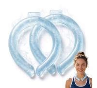 Chill Tube for Neck,Reusable Neck Cooling Ring with Phase Change Material,Chill Tube Neck Cooling Tube for Outdoor Activities and Sports,Blue,2PC