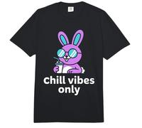 chill Vibes only Cool Rabbit Sunglasses Summer Beverage Comfort Colors Adult Heavyweight T-Shirt