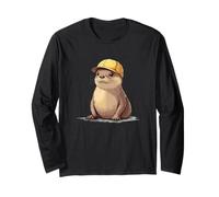 Chill Vibes Only with this Otter Cap Design for Man & Woman Long Sleeve T-Shirt