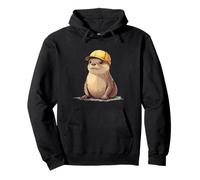 Chill Vibes Only with this Otter Cap Design for Man & Woman Pullover Hoodie