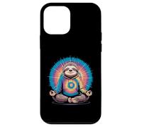 Chill Zen Sloth Tie Dye Hoodie Meditation Case for iPhone 12 mini