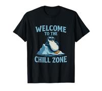 Chill Zone Penguin Mental Health Graphic T-Shirt