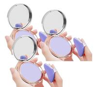 Chillab Lavender Matte Powder, Chillab Lavender Matte Powder Oil Control, Chillab Polvo Compacto with Mini Powder Puff, Chillab Powder For Silky Blurring Oil Control Long-Lasting Makeup, Creates Soft