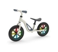 Chillafish 10 Inch Charlie Glow Balance Bike Beige - Led Flashing Wheels - My First Bike - 2 Year Guarantee