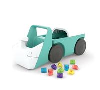 Chillafish Blockie CPBL01MIN 4-Wheel Toddler Ride-On Toy Tidy and Play Function Includes 10 Colourful Building Blocks Educational Toy to Promote Motor Skills and Balance