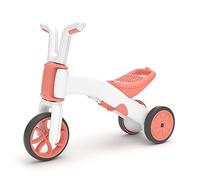 Chillafish Bunzi Balance Bike and Tricycle, 2-in-1 Toy Vehicle for 1-3 Years, Height-Adjustable Baby Tricycle and First Balance Bike in One, Quiet Non-Marking Wheels - Flamingo, Large