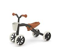 Chillafish Quadie Grow - Black | Adjustable Ride-On for Kids 1-3 | Front Basket & Hidden Storage | Lightweight & Portable