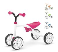 Chillafish Quadie Grow Pink Adjustable Ride-On Kids 1-3 | Lightweight 2.6kg ride-on with adjustable seat, carry handle and hidden storage compartment for children aged 1-3 years.