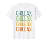 Chillax - Chill and Relax Retro Vintage Value Graphic T-Shirt, Men, White, XL