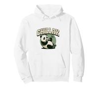 Chillax, panda bear Pullover Hoodie