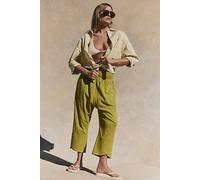 Chillaxing Cotton Harem Pants by free-est at Free People in Avocado Oil, Size: Medium - female