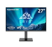 Chillblast Cryo 27-Inch Dual Mode IPS Gaming Monitor - 4K 165Hz / FHD 330Hz - 1ms Response Time - HyperReal HDR - G-Sync/FreeSync - USB Type-C - Height, Tilt, and Swivel Adjustable | Black