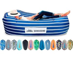 Chillbo Shwaggins Inflatable Couch - Cool Inflatable Chair Easy Setup is Ideal for Hiking Gear, Beach Chair and Music Festivals. Dad Gifts or Gifts for Dad