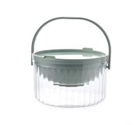 Chilled Dip Bowl, 18x7cm Serving Tray with Ice Base, Keeps Dips Cold for Hours, Mess-Free Design for Parties and Gatherings(Green)