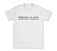 ChilledWorld The Shipping Forecast T-Shirt Moderate Or Good, Occasionally Very Poor. Unisex, L, White