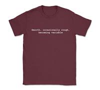 ChilledWorld The Shipping Forecast T-Shirt Smooth, Occasionally Rough, Becoming Variable, 2XL, Maroon