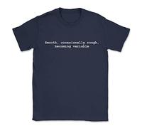 ChilledWorld The Shipping Forecast T-Shirt Smooth, Occasionally Rough, Becoming Variable, 2XL, Navy