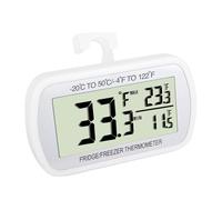 Chiller Fridge Temperature Device with Big Display Screen and Attachment Waterproof Build Records High Low Degrees Large LCD Thermograph Denial Drill Temperature Meter