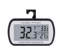 Chiller Fridge Temperature Device with Big Display Screen and Attachment Waterproof Build Records High Low Degrees Large LCD Thermograph Denial Drill Temperature Meter