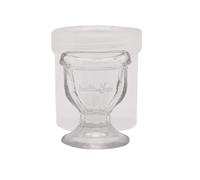 ChillEyes Transparent Glass Eye Wash Cup - Effective Eye Rinse and Cleansing - Eco-Friendly, Non-Reactive, Safe and Comfortable (Single, Clear)