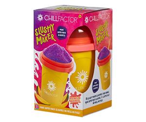 ChillFactor 07950 Mango Mania-Reusable, Homemade Squeeze Cup slushy Maker Kitchen Toys, ONE Size, Red