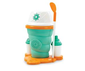 ChillFactor Ice Cream Maker with rapid freeze technology Make homemade ice cream in minutes Freeze Squeeze Enjoy Children's Kitchen toy for boys and girls
