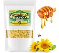 CHILLFLAME Beeswax Pellets 200g, Yellow Beeswax from Organic Farm, Beeswax for Candle Making, Skin Care DIY, Lip Balm and Soap Making Supplies (200g, Yellow)
