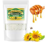 CHILLFLAME White Beeswax Pellets, Beeswax from Organic Farm, Beeswax for Candle Making, Skin Care DIY, Lip Balm and Soap Making Supplies (500g, White)