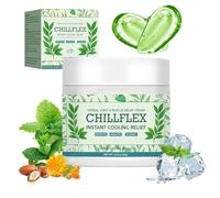 Chillflex Cream, Chillflex Instant Cooling Relief Cream, 100 g Menthol Soothing Cream, Instant Cooling Cream for Muscles, Lumbar Vertebrae, Neck, Hands, Joint Activities throughout the Body