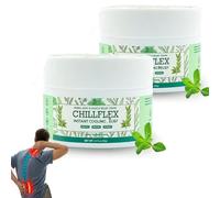 CHILLFLEX Menthol Soothing Cream, Instant Cooling Relief Cream, Joint Activities Throughout The Body, Cooling Soothing Ointment for Muscle, Head, Lumbar, Neck, Hands, and Feet (2pcs)