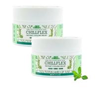 Chillflexss Instant Cooling Relief Cream, Instant Cooling Relief Cream, Herbal Menthol Soothing Gel, Joint Flex Pain Relief for Muscle, Head, Lumbar, Neck, Hands, And Feet (2pcs)