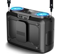 20000mAh Portable Fan,Ture High Speed Dual Motors with 200% Powerful Airflow, Up to 135Hours and Rechargeable Personal Neck Waist HandsFree Wearable Fans for Travel,Camping,Outdoor,Jobsite,Sports,Golf