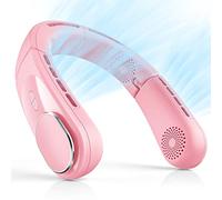 ChillGo Neck Fan - 4 Turbo Foldable Portable Fan - Personal Bladeless Fan 5200mAh with Strong Airflow, 4 Vent Air Conditioner, Wearable Cooling Fan for Travel Outdoor