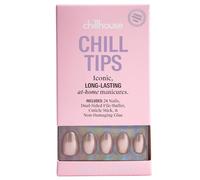 Chillhouse Chill Tips, Press On Nails Kit - Raise a Jar (Oval) - 24 Nail Shapes and Sizes - Up to 3 Weeks Wear - Adjustable Fit - Reusable - Latina Founded & Women Owned