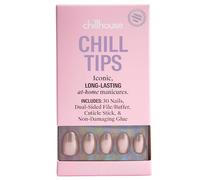 Chillhouse Chill Tips, Press On Nails Kit - Raise a Jar (Oval) - 24 Nail Shapes and Sizes - Up to 3 Weeks Wear - Adjustable Fit - Reusable - Latina Founded & Women Owned