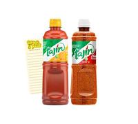 Chilli and Lime Powder Seasoning and Fruity Chamoy Hot Sauce Bundle with Tajin Chilli and Lime Seasoning 400g, Chamoy Liquid 455ml and Intrinsic Treats Shopping List Card