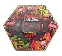 Chilli Challenge Game Set - Fiery Sweet and Candy Mix with Jelly Beans Gummies and Chocolate Flavour Candy Fun Heat Level Spinner Family Party Game