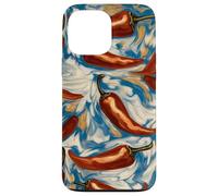 Chilli Pattern Art Aesthetic Case for iPhone 13 Pro Max