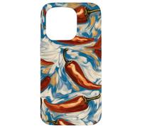 Chilli Pattern Art Aesthetic Case for iPhone 15 Pro