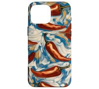 Chilli Pattern Art Aesthetic Case for iPhone 16 Pro Max
