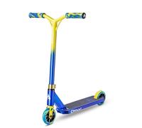 Chilli Pro | All Star Jumpstart Scooter | Premium Stunt Scooter for Beginners to Intermediate Riders | Ages 5+ | Universal HIC Compression | Blue/Yellow | Size: Small